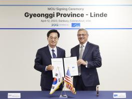 김동연, 미국서 5천억 원 규모 산업용 가스 제조 시설 및 수소 충전시설,  연구개발 인력 약 150명 규모 반도체 소재 종합연구소 계속해서 유치 기사 이미지