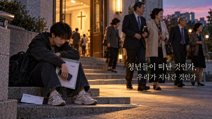 우리는 하나님을 만나러 교회에 들어가면서 교회 문 앞에 쓰러진 이웃은 왜 만나지 못했는가 AI 재구성주간시민광장